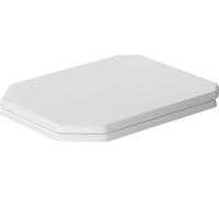 Duravit Toilet seat Series 1930, Soft Close Toilet seat, Urea thermoset Toilet lid, Toilet Cover with Stainless Steel Hinges, White