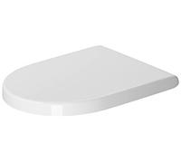 Duravit Toilet seat Starck 3, Urea thermoset Toilet lid, Toilet Cover with Stainless Steel Hinges, White