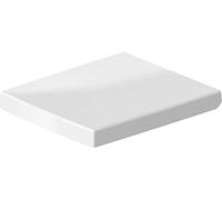 Duravit toilet seat Vero, soft close toilet seat, Urea thermoset toilet lid, Toilet cover with stainless steel hinges, white