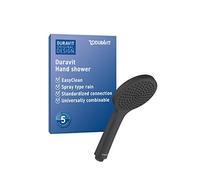 Duravit Universal Shower Head, Handheld Shower Head with Jet Type Rain, Shower Head Round (Ø 110 mm), Easy to Clean, Chrome/White