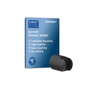 Duravit Universal Shower Head Holder, Shower Bracket for Hand Showers, Shower Holder, Black Matt