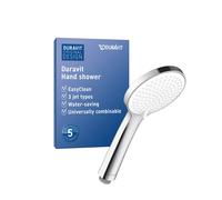 Duravit UV0652015010 Universal Shower Head, Chrome/White, wassersparend (MinusFlow), mit 3 Strahlarten