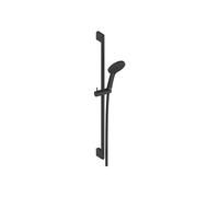 Duravit Universal Shower Set, 3 Spray Types (Rain, Intense Rain, Soft Rain), Water-Saving Shower Head, Variable Shower Rail (900 mm), Shower Hose with Anti-Twist Protection (1600 mm), Matt Black