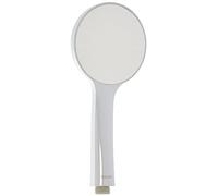 Duravit Universal Shower Head, Handheld Shower Head with Jet Type Rain, Shower Head Round (Ø 110 mm), with Water-Saving Minusflow-Function, Easy to Clean, Chrome/White