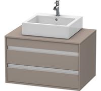 Duravit Vanity Unit Ketho Wall-Mounted Basalt Matt 800 mm KT665404343