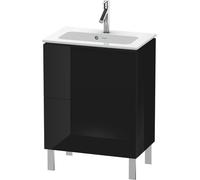 Duravit Vanity Unit L-Cube for 234263 Floor-standing 704x620x391mm Black high gloss