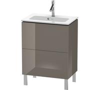 Duravit Vanity Unit L-Cube for 234263 Floor-standing 704x620x391mm Flannel Grey High Gloss