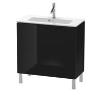 Duravit Vanity Unit L-Cube for 234283 Floor-standing 704x820x391mm Black high gloss