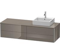 Duravit Vanity Unit XSquare right-hand version Flannel Grey High Gloss 400x1600x548mm