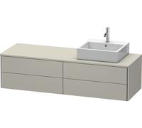 Duravit Vanity Unit XSquare right-hand version Taupe Satin Matt 400x1600x548mm