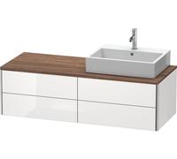 Duravit Vanity Unit XSquare right-hand version White High Gloss Lacquer 400x1400x548mm