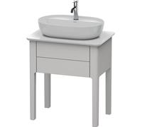 Duravit Wall Hung Basin Units L-Cube Floor-standing 3 Tap Holes 698x600x480mm White High Gloss Lacquer LU956003939
