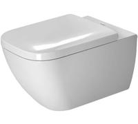 Duravit Wall Hung Toilet Happy D.2 Ceramic Wondergliss White Rimless 22220900001