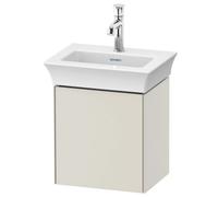 DURAVIT White Tulip - Vanity Unit with 1 door & 1 drawer & hinges left 384x410x298mm nordic white silk matt/nordic white silk matt