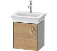 Duravit White Tulip - Waschtischunterschrank wandh 410x384x298mm Anschl li eiche nat/grau seidenm