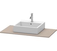 DURAVIT XSquare - Console with 1 basin cut-out center 1000x16x550mm basalt matt/basalt matt