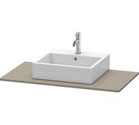 DURAVIT XSquare - Console with 1 basin cut-out center 1000x16x550mm flannel grey silk matt/flannel grey silk matt