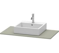 DURAVIT XSquare - Console with 1 basin cut-out center 1000x16x550mm stone grey silk matt/stone grey silk matt