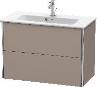DURAVIT XSquare - Vanity Unit Compact with 2 drawers 810x560x388mm basalt matt/basalt matt