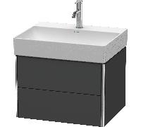 DURAVIT XSquare - Vanity Unit with 2 drawers 584x397x460mm graphite matt/graphite matt