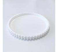 Durdiiy 23cm Silicone Round Decorative Tray with Wave Edge, Non-Slip Vanity Organizer Tray for Bathroom, Bedroom, Kitchen, Ideal for Cosmetics, Jewelry, Perfume, Lotion Bottles