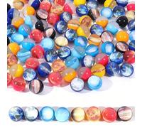 Durdiiy 40 PCS Bouncy Balls, 25/30mm Colorful Glitter Fine Powder Five Balls for Kids Party Bags, 4 Unique Styles, Space Bag Fillers Bouncing Ball Fillers, Gift Fillin (30mm)