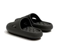 Durdiiy Sliders Cloud Slippers Women Men 4/5 UK Non-Slip Thick (Black)