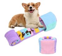 Durdiiy Squeaky Dog Toy,Dog Puzzle Toy for Boredom, Multicolored No Stuffing Interactive Toys Treat Dispensing Smart Dogs Small Medium Large (A)
