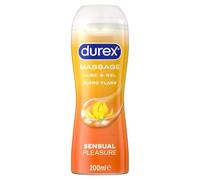 Durex 2-In-1 Ylang Ylang Massage & Water-Based Lube, 200 ml, Sensual Aromatherapy, Smooth Silky, Ideal For Couples, Long-Lasting, Non-Sticky, Skin-Friendly, Easy Clean