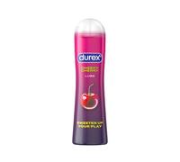 Durex Cherry Water-Based Lube 100ml, Flavoured Lubricant, Long Lasting | Water Based Lube, Long Lasting, pH Friendly, Non Sticky, Non Staining, Flavoured Lube, Good for Oral, Dermatologically Tested
