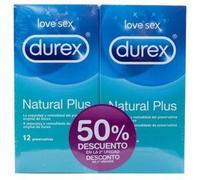 Durex Condom Duplo Natural Plus 12 + 12 units