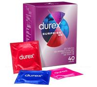 Durex Condom Surprise Me Variety Pack Extra Safe Thin Feel Tickle Pleasure 40pcs