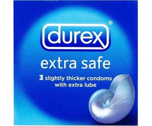 Durex Condoms -Extra Safe- Lubricated Thick Latex Condom - Close fit - Fast P&P