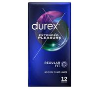 Durex Extended Pleasure, 24 Condoms (2x12s pack), Regular Fit, Lubricated