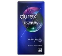 Durex Extended Pleasure Condoms, 2 x Pack of 12 Condom, 24 Condoms (Packaging May Vary)