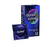 Durex Extended Pleasure Condoms, Clear, Pack of 12