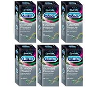 Durex Extended Pleasure Condoms (Set of 6, 60S) (Total 60 Condoms)