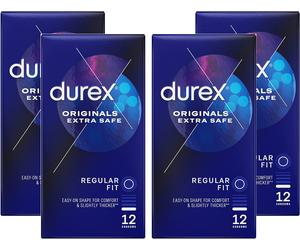 Durex Extra Safe 12 Pack Condoms 4 Boxes 48 Condoms (UK Stock)