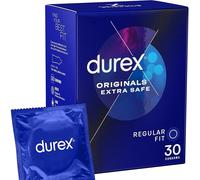 Durex Extra Safe and Lubricated Thick Latex Condoms - Pack of 30