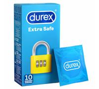 Durex Extra Safe condoms Thicker Extra lubricated Thick Easy-On Retail Box of 10
