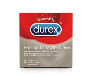 Durex Fetherlite Ultra Thin Feel Pack of 3 Condoms