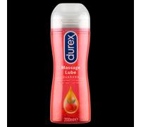 Durex Massage Lubricant Stimulating Guarana 2in1 2 Bottles 200ml Condom Friendly