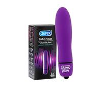 Durex Intense Delight Vibrating Bullet, Sex Toy, Waterproof, 5-Hour Play, Quiet & Discreet, Batteries Included, Powerful Vibrations, Vibrator, Sex Toys for women