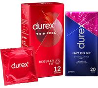Durex Intense Gel 10ml and 12 Thin Feel Condoms (Lube & Condom Bundle)