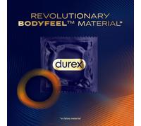 Durex Intensity Condoms, 10s, XL Fit, Better Body Heat Transfer, Latex Free, Ultra Thin Plus, Our Thinnest Condom Yet, Transparent, Moulds to Your Sh