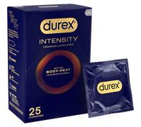 Durex Intensity Condoms, 25s, Regular Fit, Better Body Heat Transfer, Latex Free, Ultra Thin Plus, Our Thinnest Condom Yet, Transparent, Moulds to Yo
