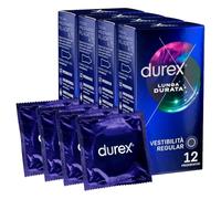 Durex Long-Lasting Condoms with Delay Action Easy-On Form Medium Thickness with Regular Fit - 48 Condoms