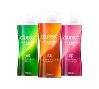 Durex Lubes, Bundle of Massage lubricants, 3 x 200 ml (Packaging May Vary)