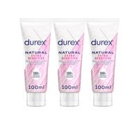 Durex Naturals Extra Sensitive, 300ml (100ml x 3), Water Based Lube