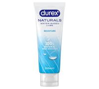 Durex Naturals Moisture, 100ml, Water Based Lube, pH Friendly, Non Sticky | Gentle On Skin, Water Based Lubricant, Non Greasy, Condom & Toy Compatible, Ease Vaginal Dryness, 100% Natural Ingredients